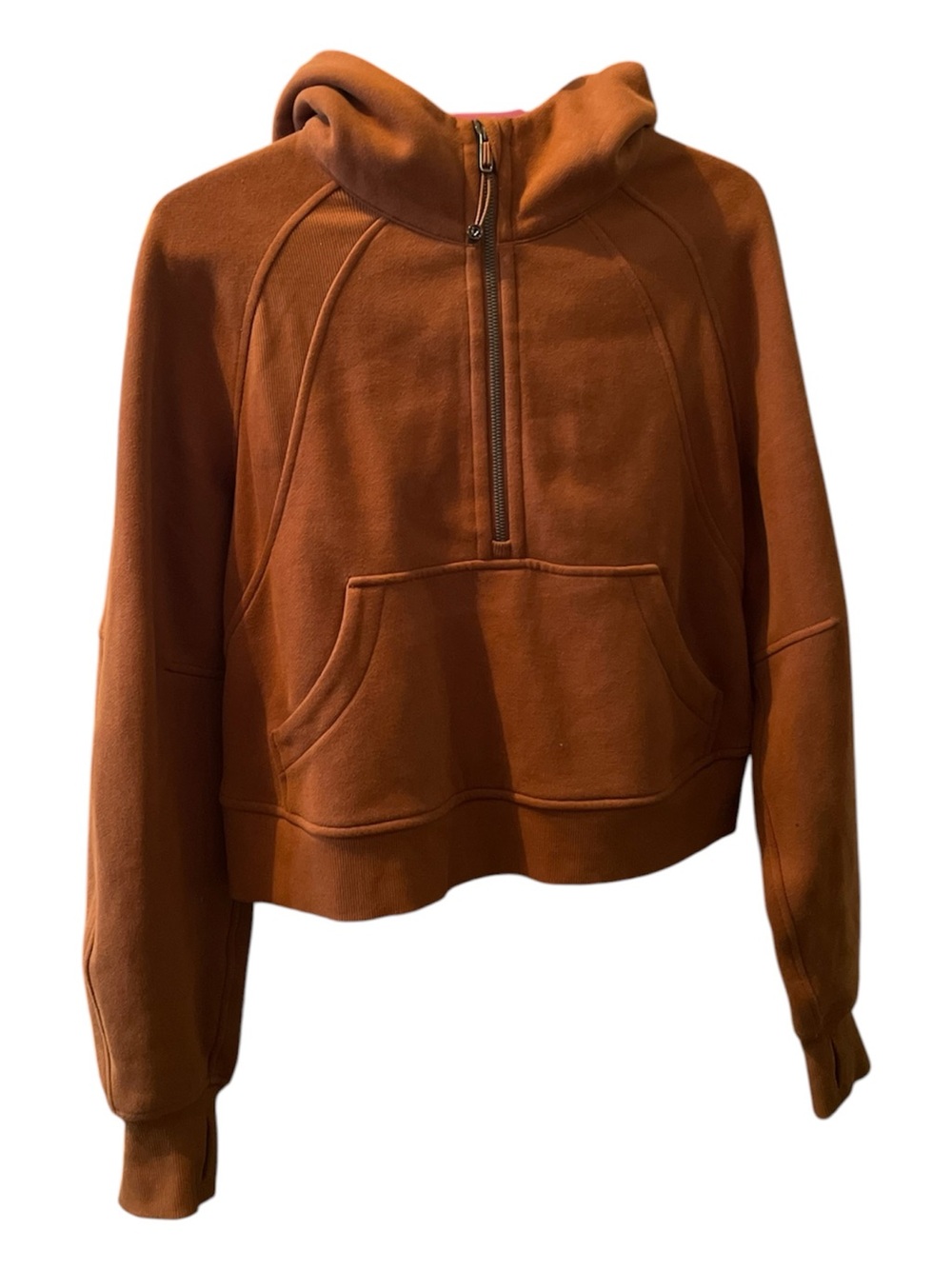Lululemon Scuba Oversized Half zip Hoodie, Brown